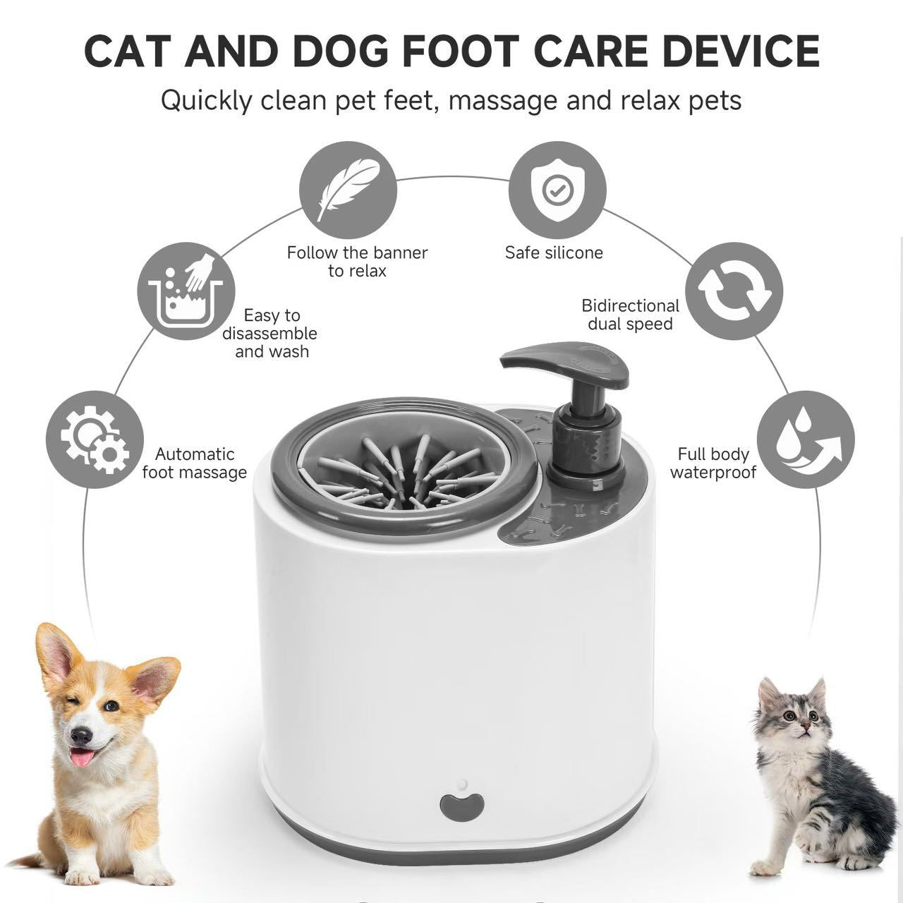 Pet foot washer