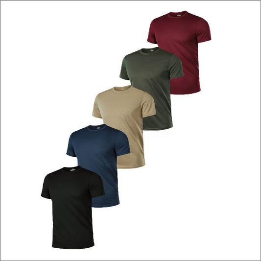 # Unisex Crew Neck Short-Sleeve T-Shirt 5-Piece Set