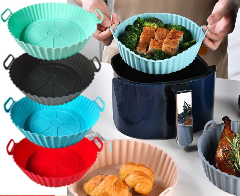 Round Silicone Air Fryer Baking Tray