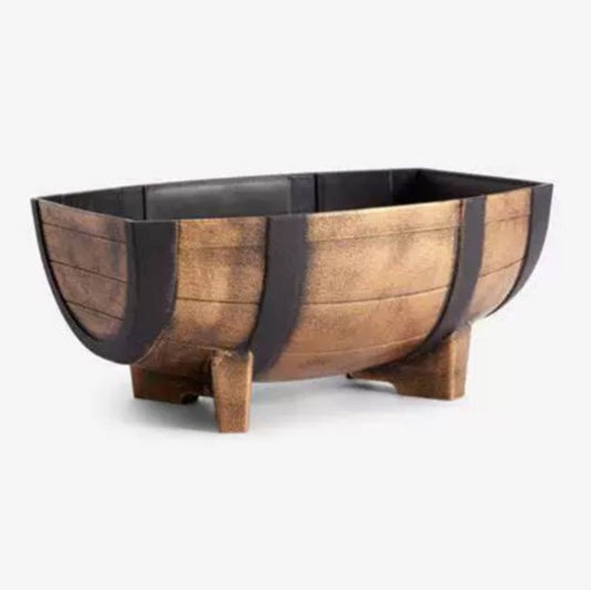 Creative Wooden Barrel-Shaped Flower Pot