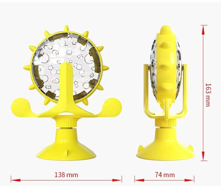 # Pet Windmill Wheel Food Dispenser for Suspicion