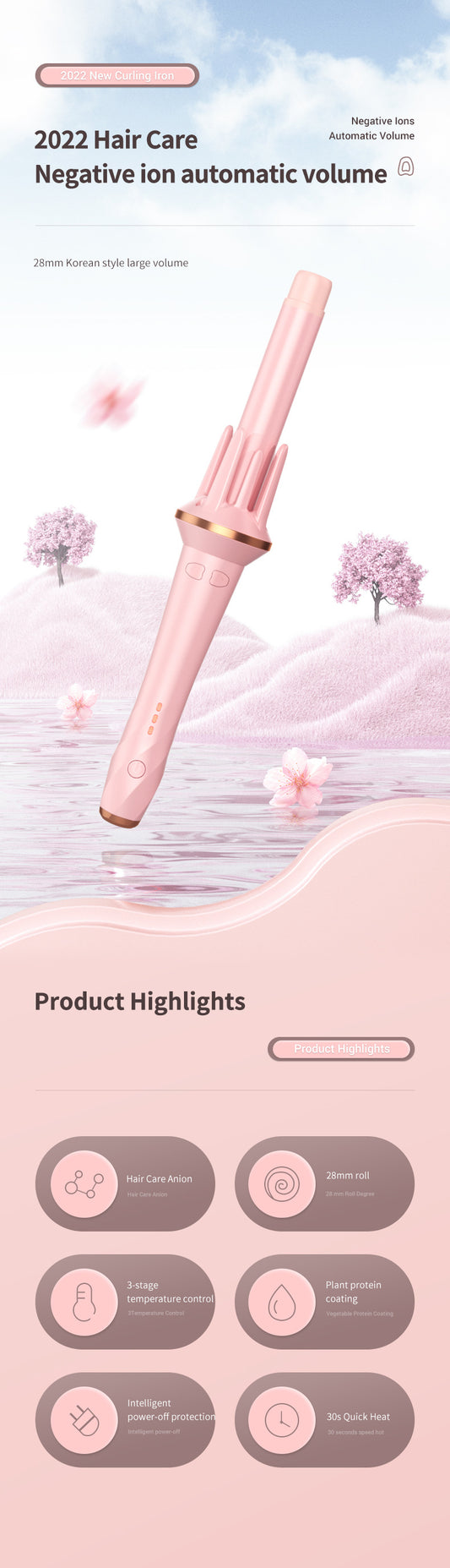Automatic curling iron