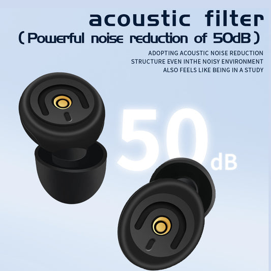 50dB Filtering Noise-Canceling Protective Earplugs