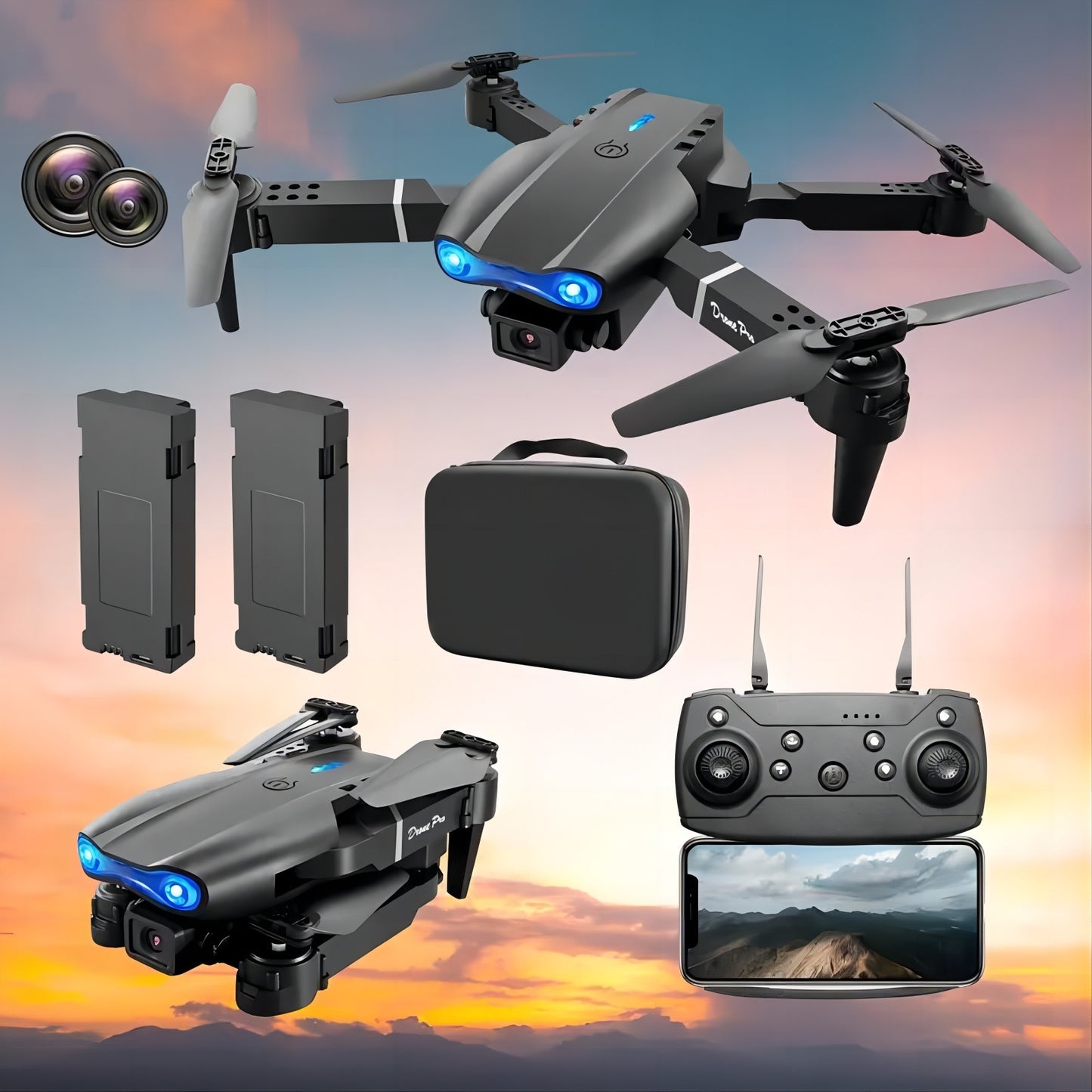 **E99 Drone 4K Dual-Camera Aerial Photography Quadcopter**