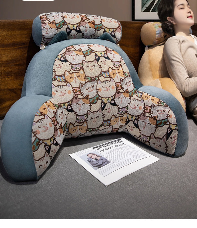 Soft Backrest Cushion with Lumbar Support