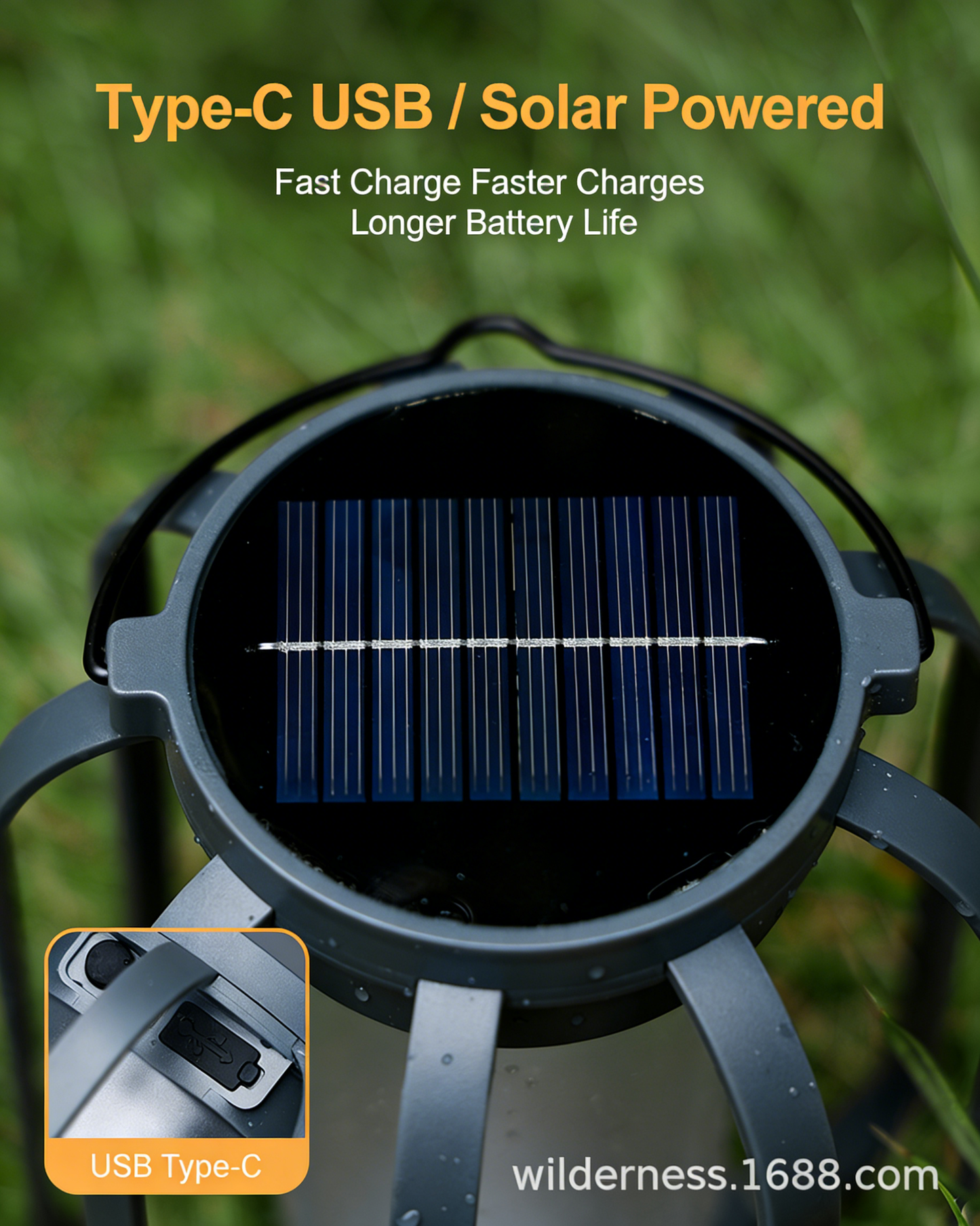 # Solar-Powered Flame Ambient Camping Light