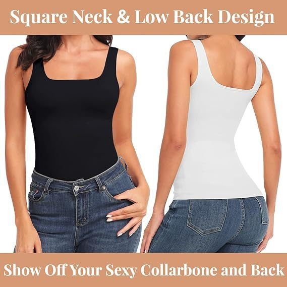 # Seamless Square Neck Women's Shaping Vest