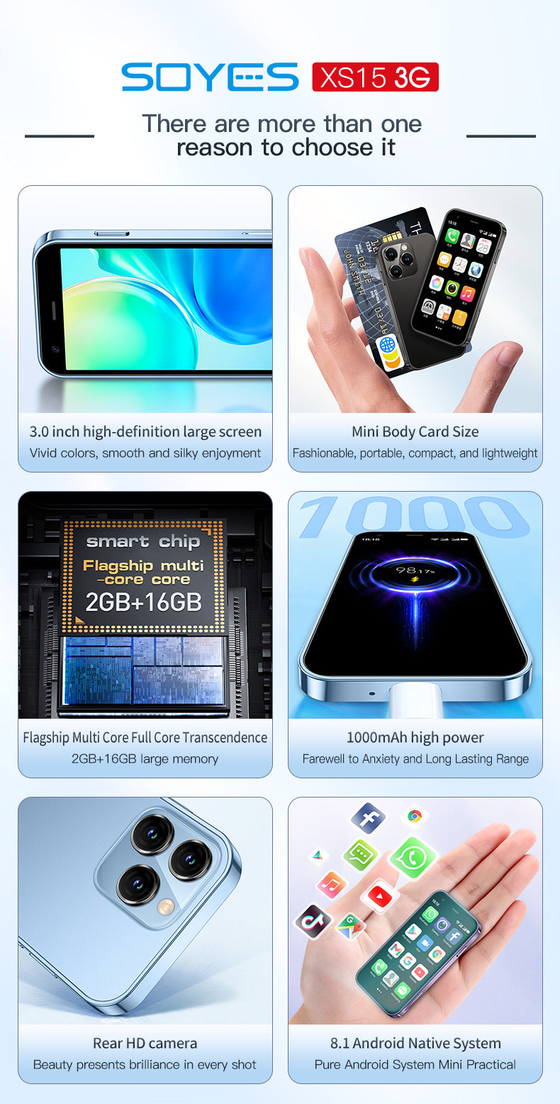 # XS15 Mini Card Smartphone