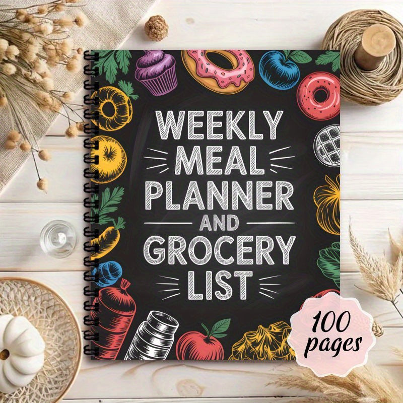 **Weekly Meal Planner/Kitchen Organizer Notebook**