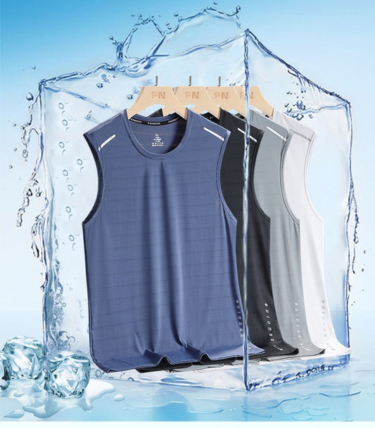 # Breathable Ice Silk Men's Sleeveless Sports Vest