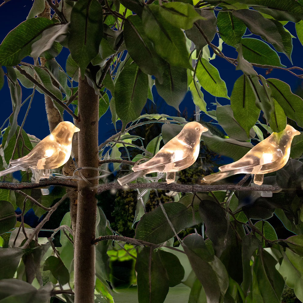 # Solar-Powered Outdoor Bird Decorative String Lights