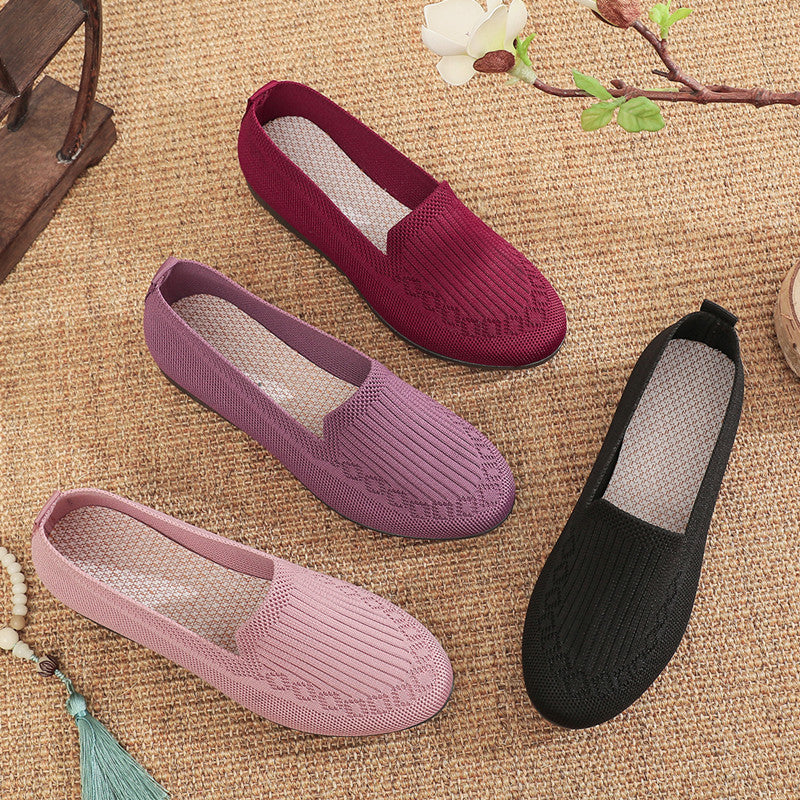 Women's Cloth Shoes with Flyknit Mesh Upper