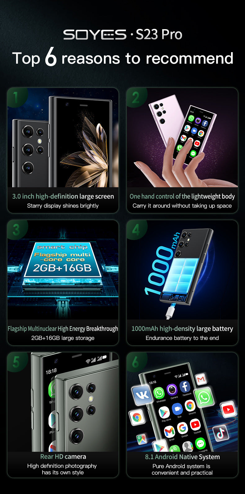 # S23Pro Mini Smartphone
