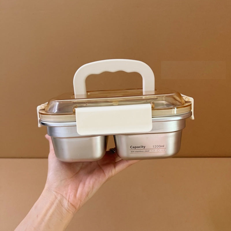 304 Stainless Steel Compartment Insulated Lunch Box