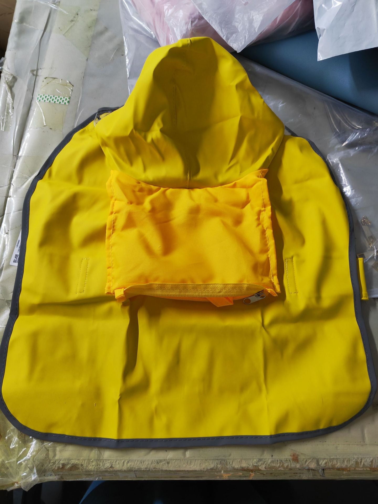# Hooded Double-Layer Dog Raincoat