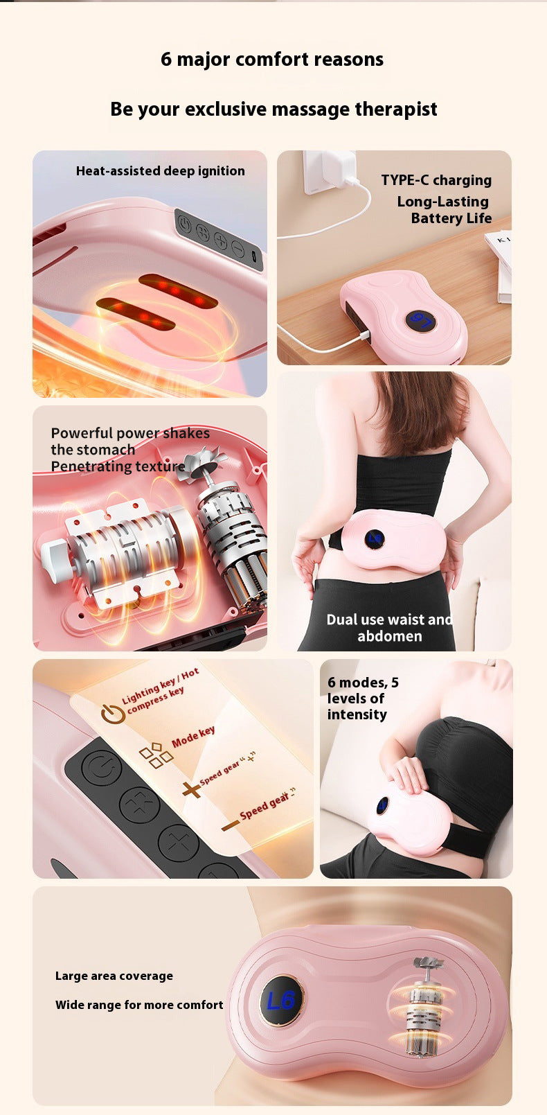 Heated Massage Fat-Burning Waist Belt
