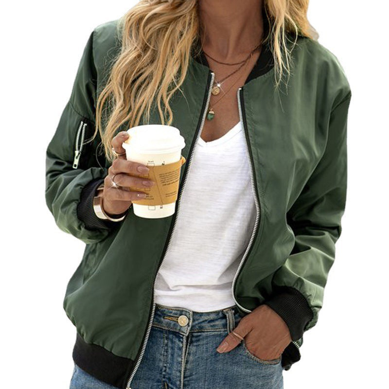 # Women's Zipper Casual Jacket
