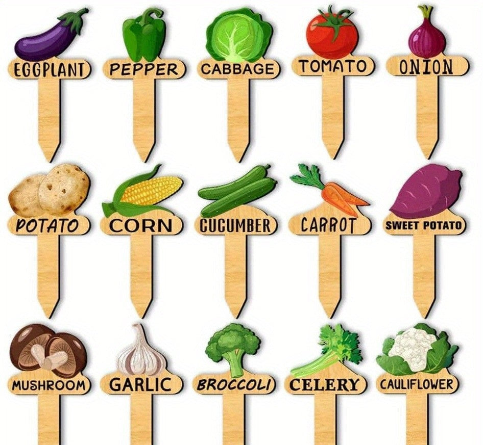 Wooden Gardening Plant Labels