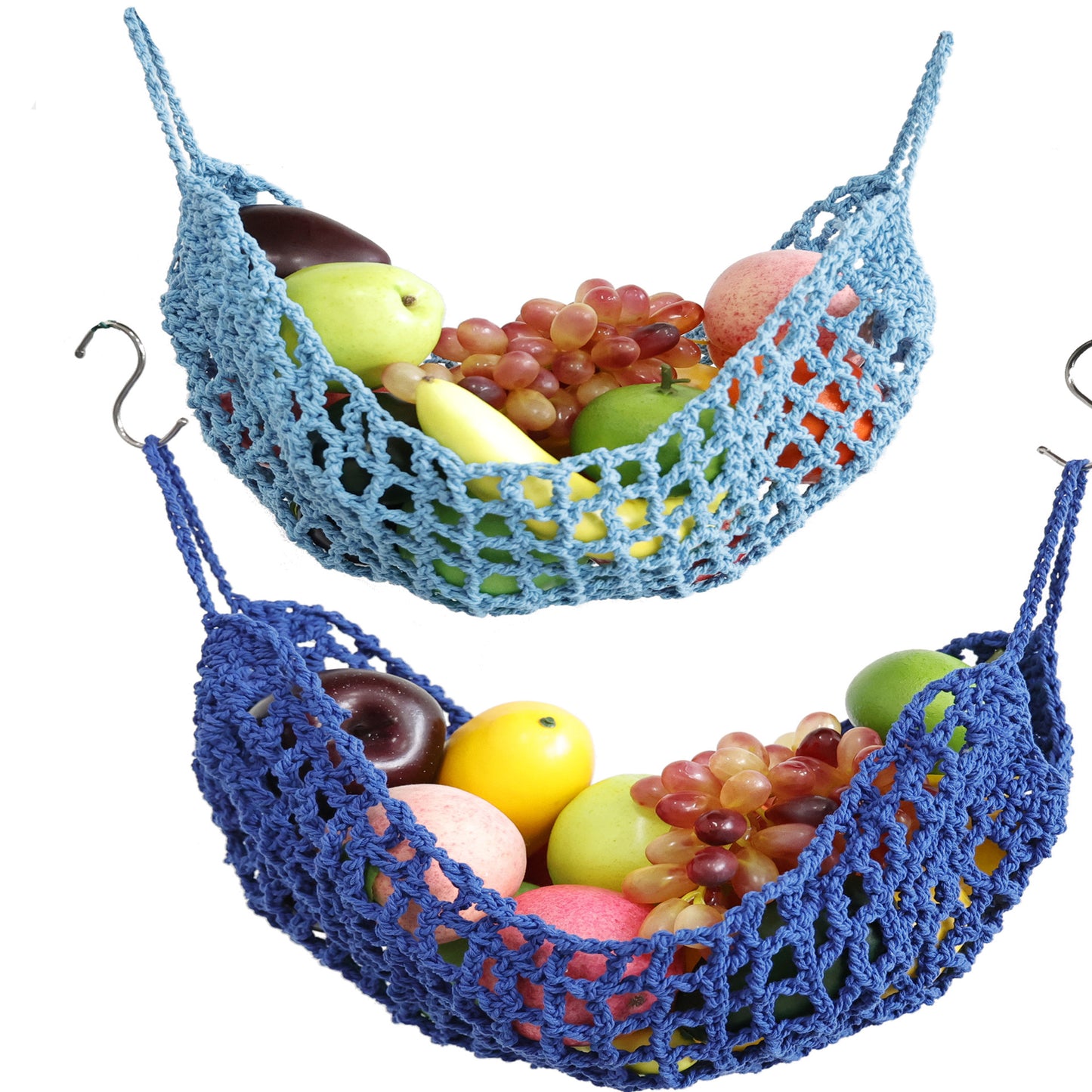 **Handmade Woven Cotton Rope Fruit Mesh Bag Storage Bag**