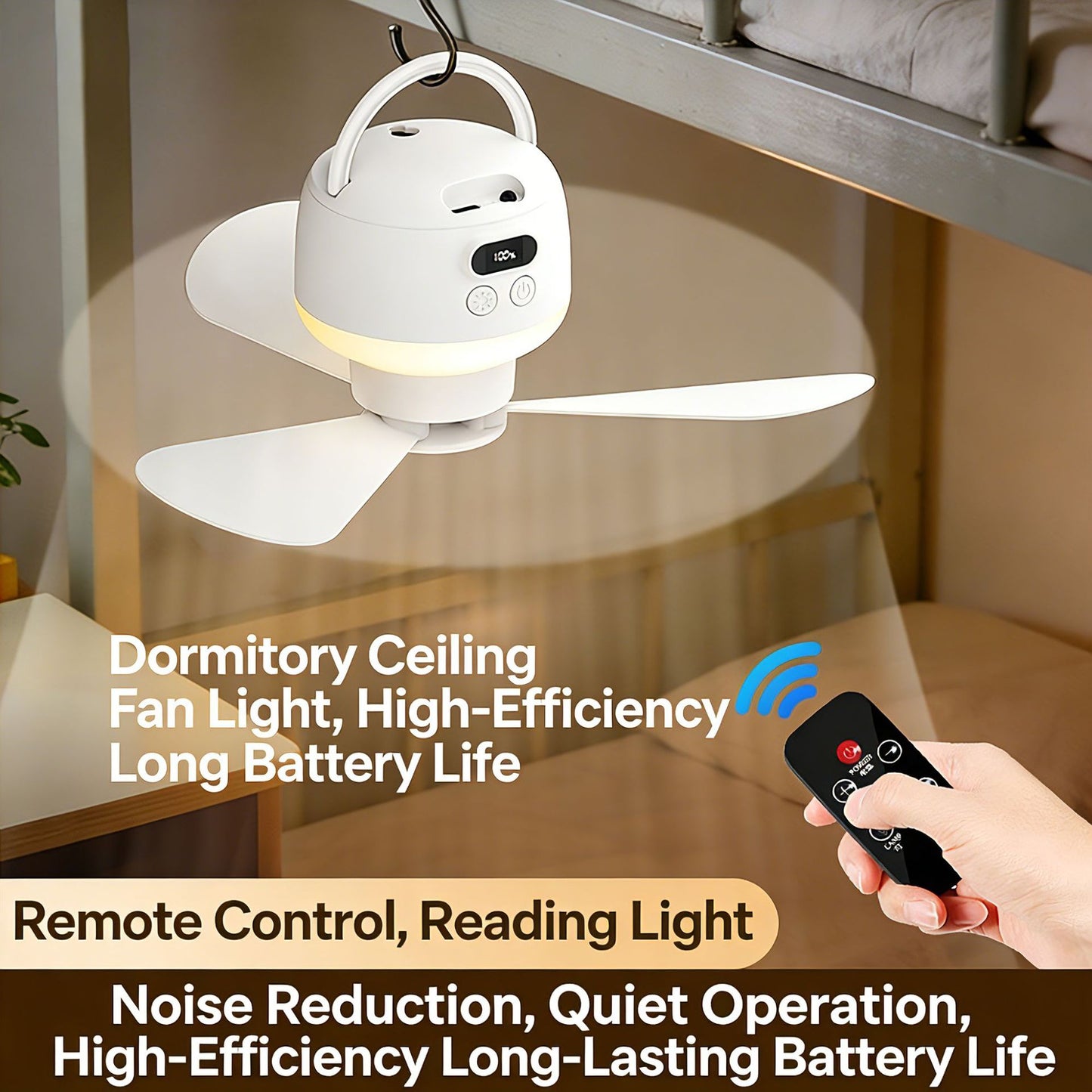 # Remote Control Ceiling Fan with Night Light