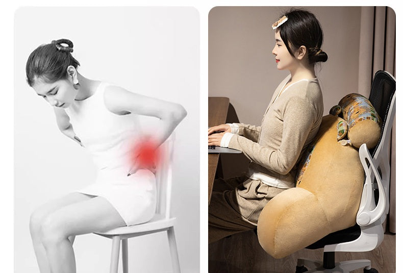 Soft Backrest Cushion with Lumbar Support