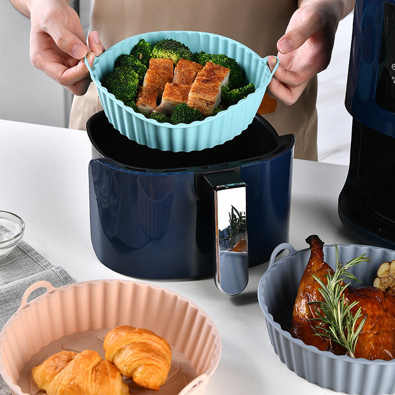 Round Silicone Air Fryer Baking Tray