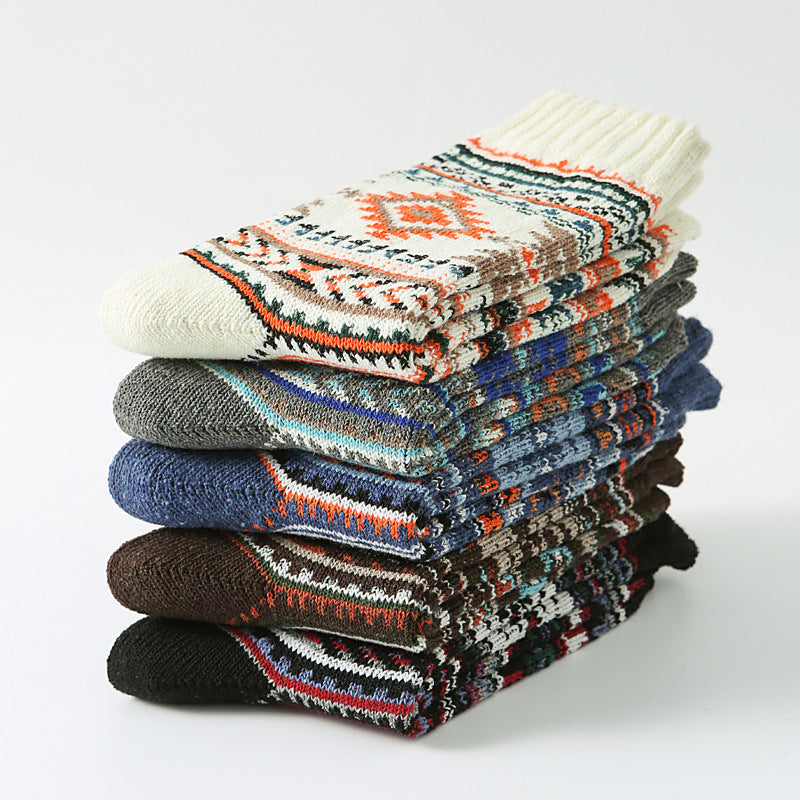 **Men's Autumn/Winter Socks | Mid-Calf Socks, 5-Pair Pack**