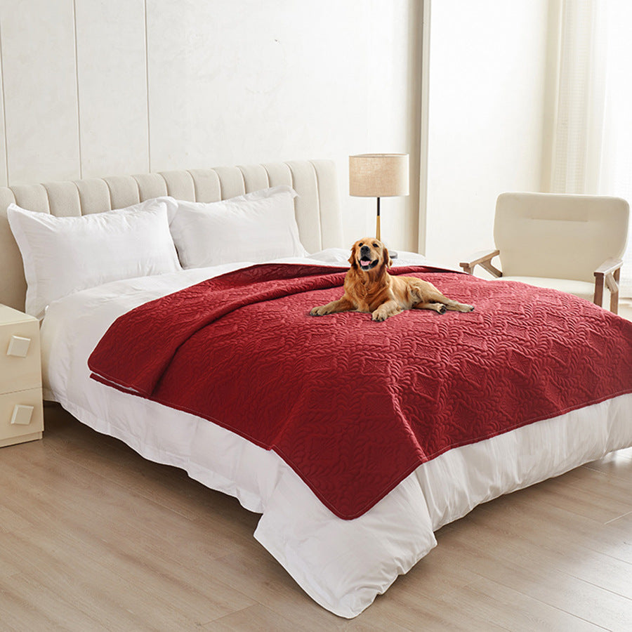 Pet Urine-Proof Bed Cover, All-Season Waterproof Sheet