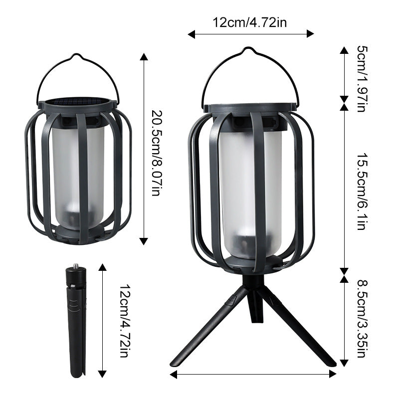 # Solar-Powered Flame Ambient Camping Light