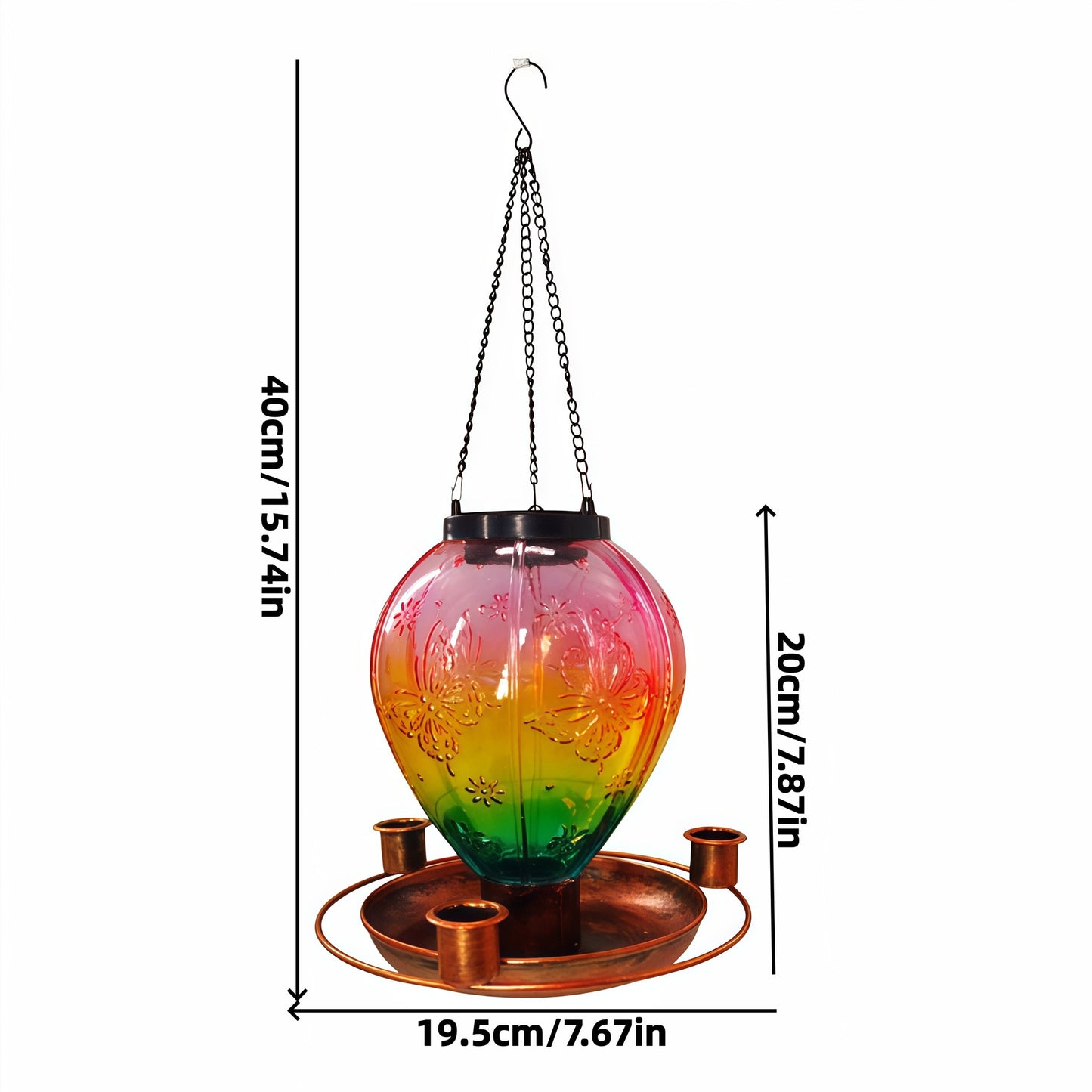 # Butterfly Solar-Powered Bird Feeder Lamp