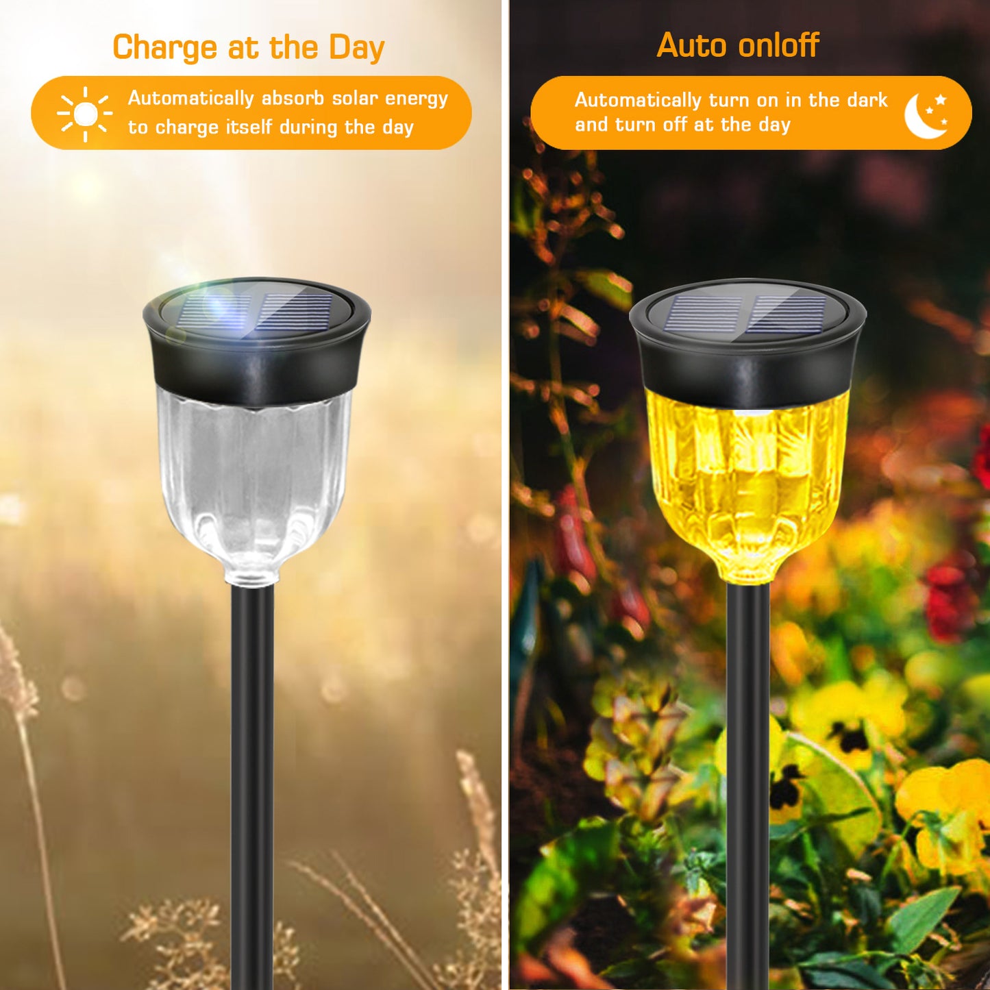 # Solar-Powered Ground-Plug Lawn Landscape Light