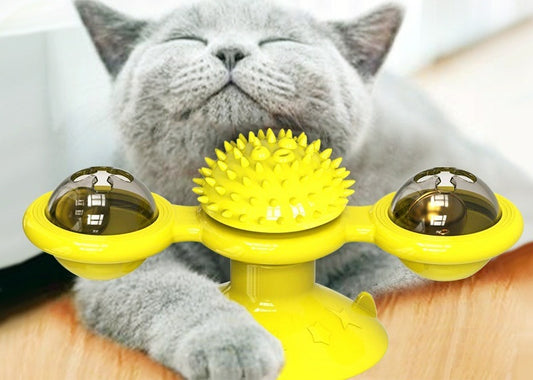 # Rotating Glowing Cat Carousel Interactive Toy