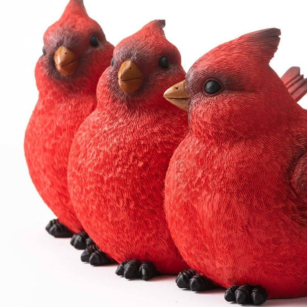 Simulated Red Bird Flower Pots