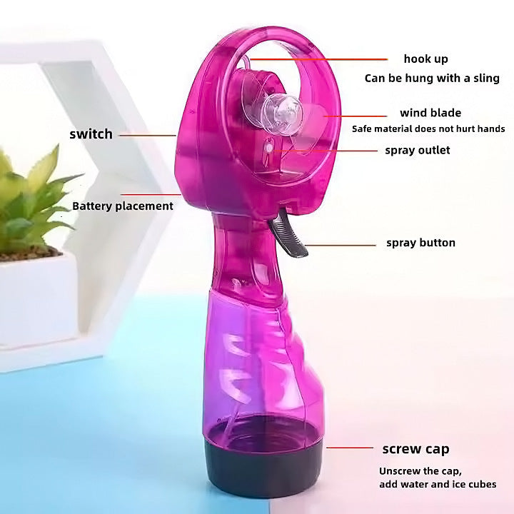 # Handheld Water Spray Cooling Fan