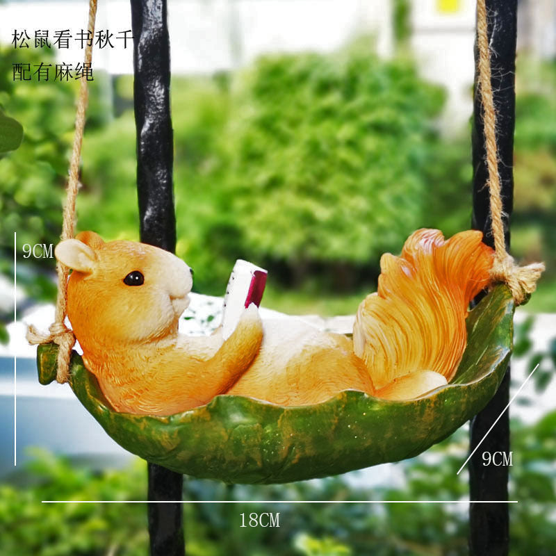 **Simulated Resin Animal Garden Hanging Ornaments**