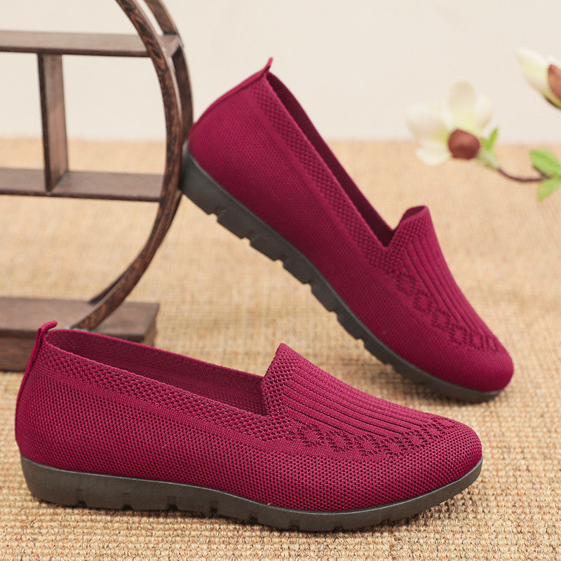 Women's Cloth Shoes with Flyknit Mesh Upper