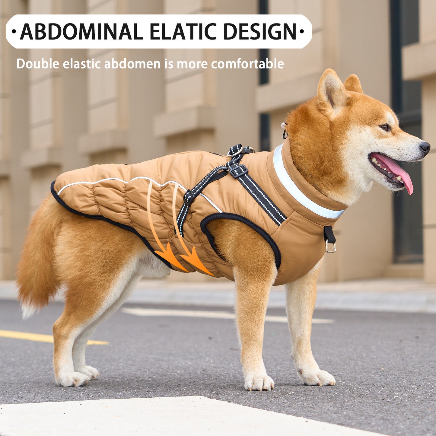 Winter Warm Jacket for Medium to Large Dogs