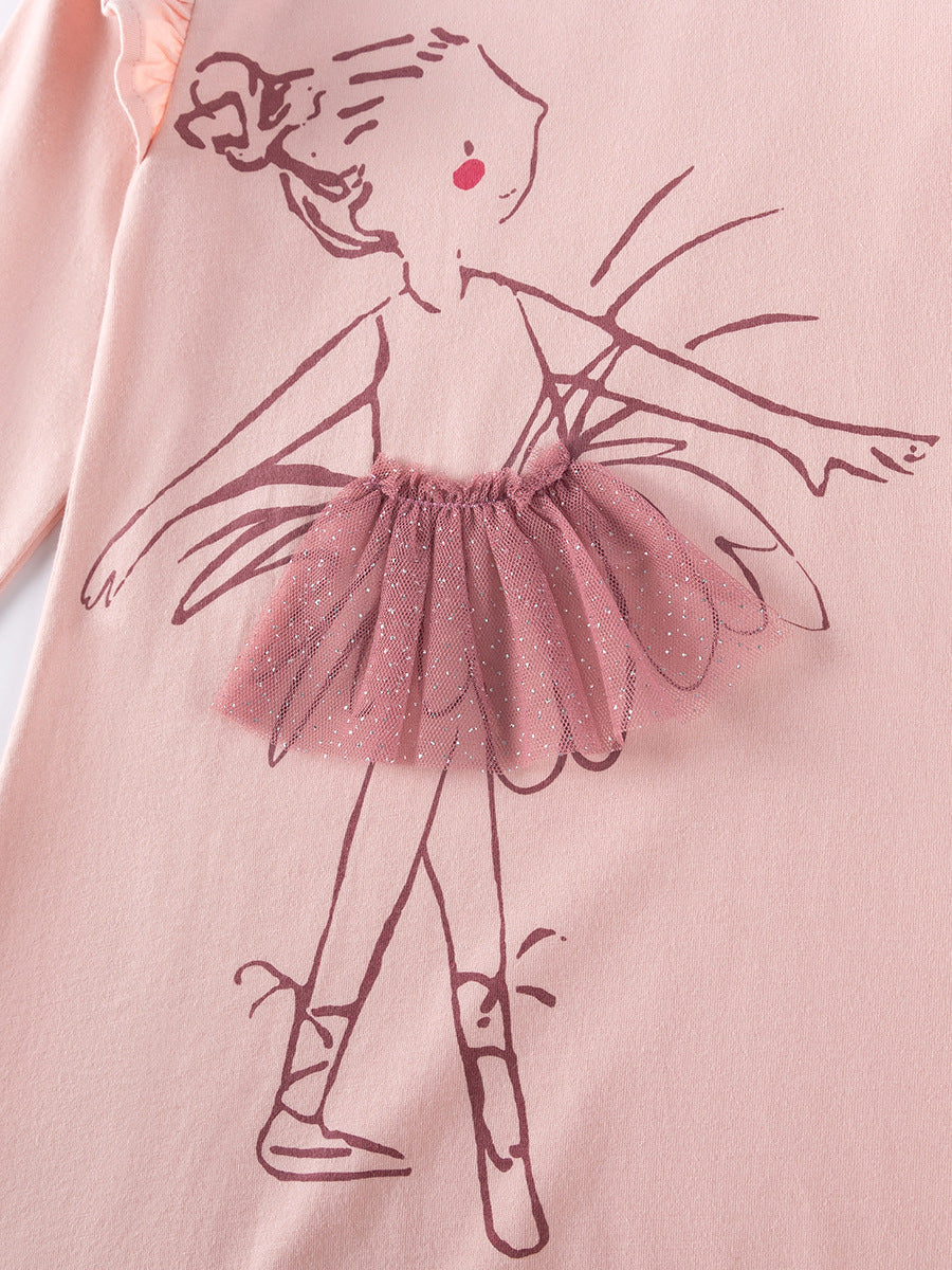 Girls' Long-Sleeved Dress