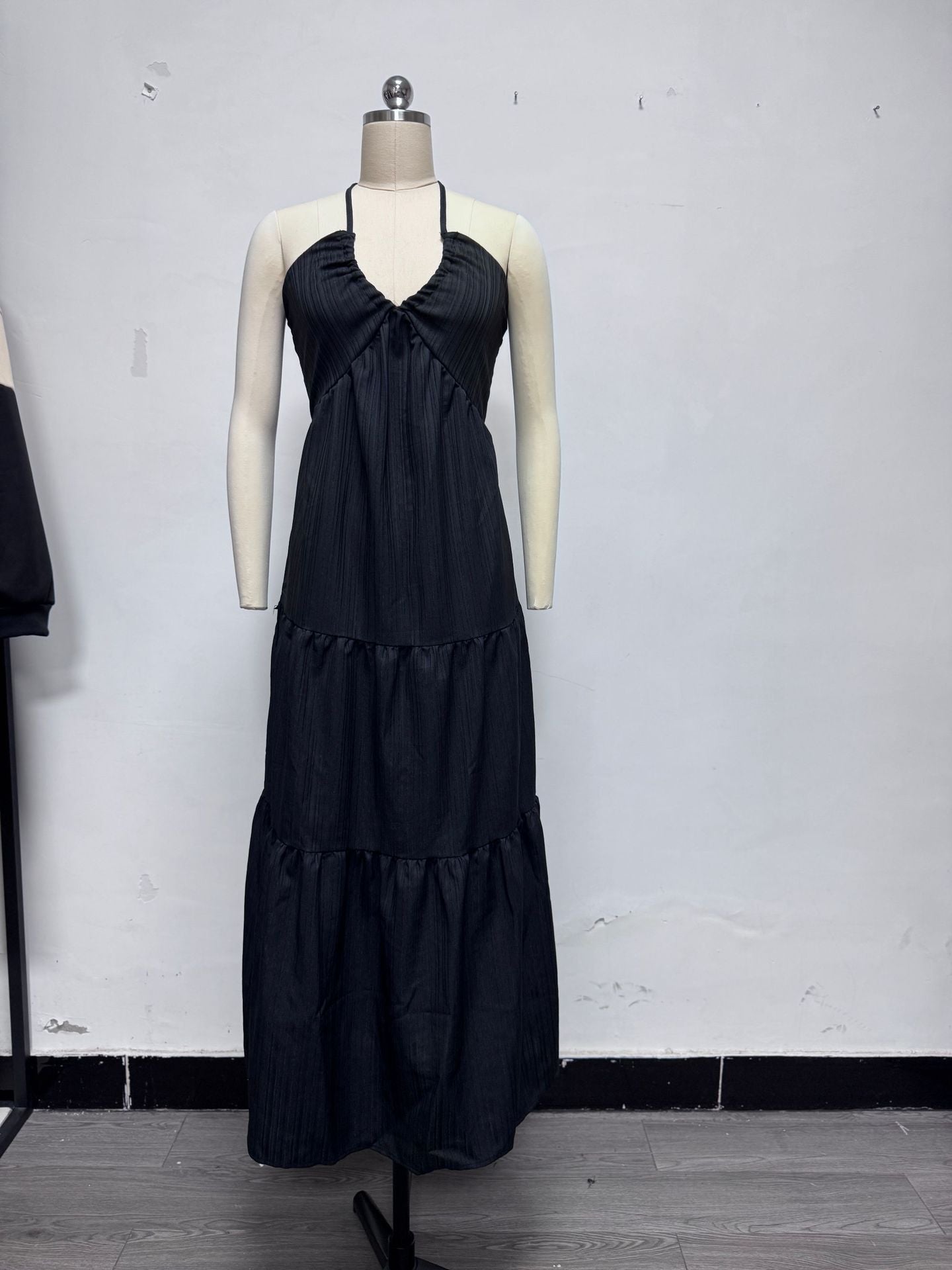 # Off-Shoulder Waist-Defining Dress