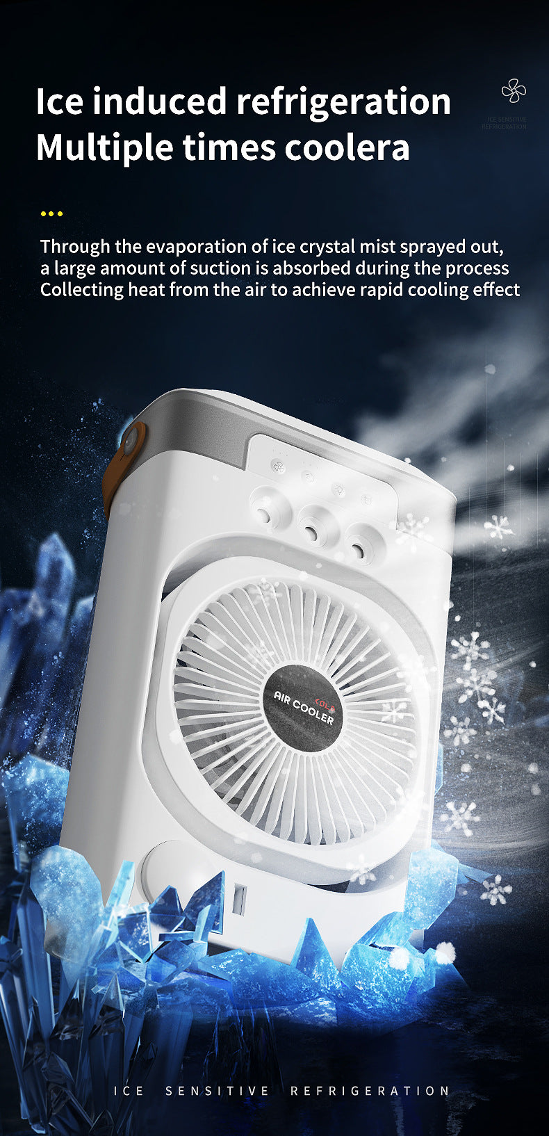 # Three-Hole Spray Desktop Air Cooler