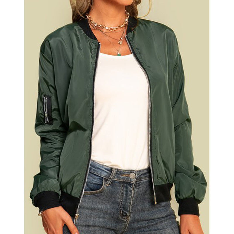 # Women's Zipper Casual Jacket