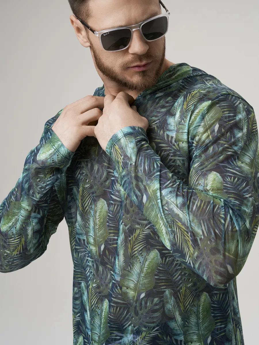 # Camouflage Print Sun Protection Cover-up