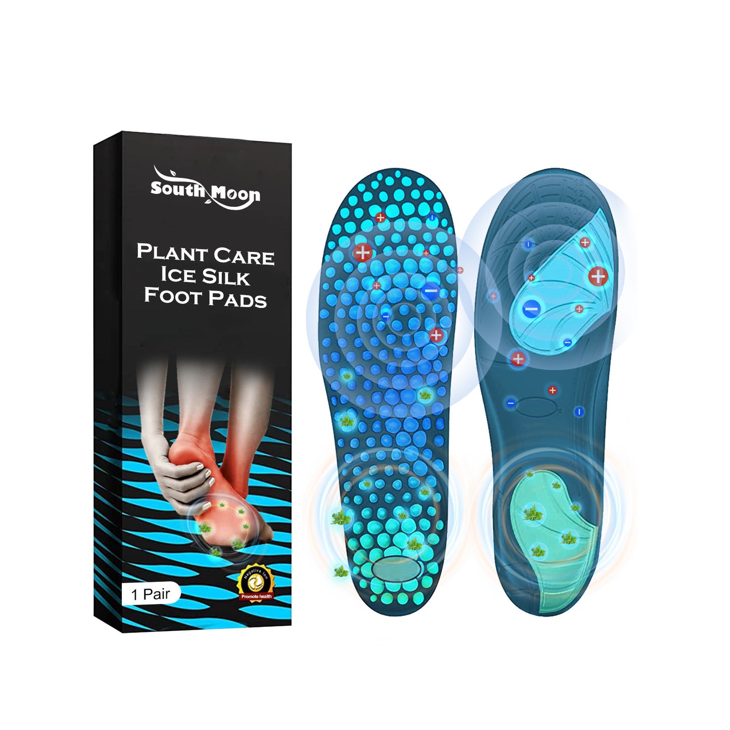 # Breathable Ice Silk Massage and Care Insoles