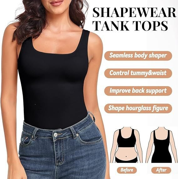 # Seamless Square Neck Women's Shaping Vest