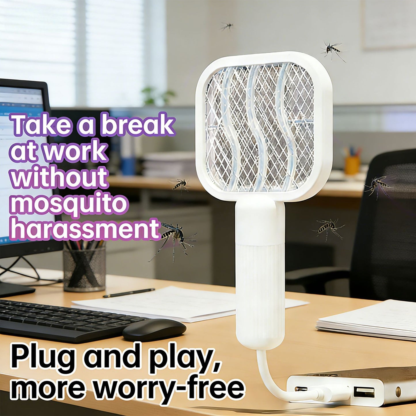 # USB 2-in-1 Mini Electric Mosquito Swatter