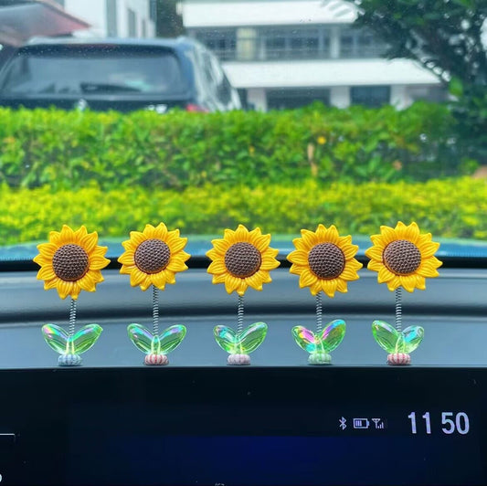 # Swaying Sunflower Car Ornament 5PACK