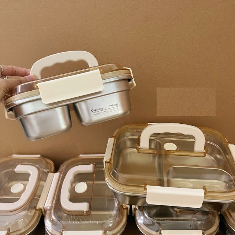 304 Stainless Steel Compartment Insulated Lunch Box