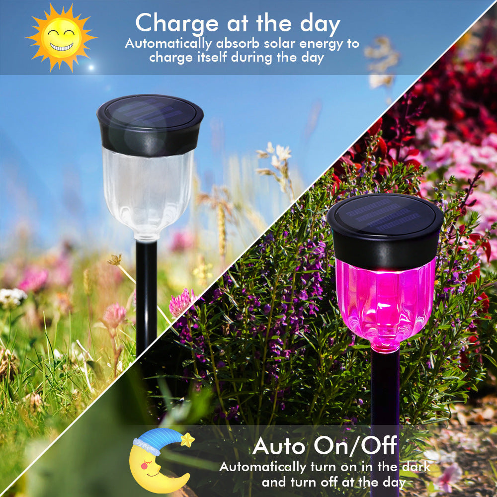 # Solar-Powered Ground-Plug Lawn Landscape Light