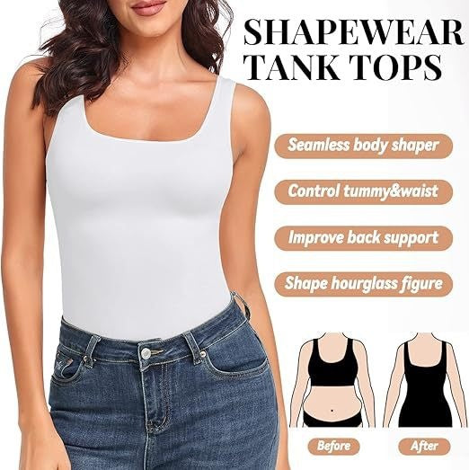 # Seamless Square Neck Women's Shaping Vest