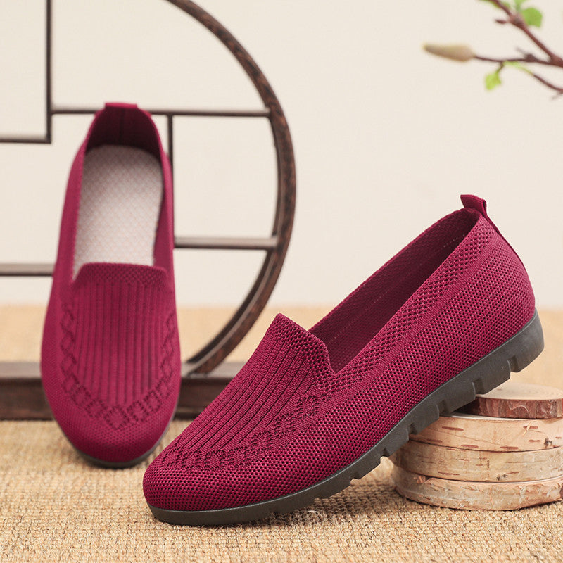 Women's Cloth Shoes with Flyknit Mesh Upper